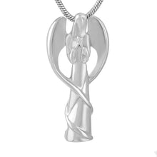 Load image into Gallery viewer, Winged Angel Cremation Urn Necklace