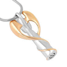 Load image into Gallery viewer, Winged Angel Cremation Urn Necklace