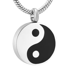 Load image into Gallery viewer, Yin Yang Cremation Urn Necklace