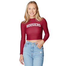 Load image into Gallery viewer, Indiana Hoosiers Crimson Mock Neck Top