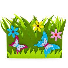 Load image into Gallery viewer, Set of 2 Spring Flowers and Butterflies Easter Felt Decorative Centerpiece