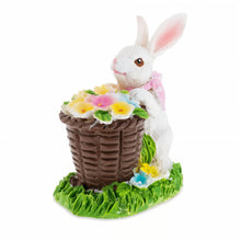 Load image into Gallery viewer, Bunny with Easter Basket full of Flowers 3 Inches