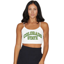 Load image into Gallery viewer, Colorado State White Spaghetti Tank