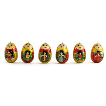 Load image into Gallery viewer, 6 Fairy Tales Wooden  Dolls Christmas Ornaments 2.25 Inches