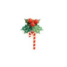 Load image into Gallery viewer, Christmas Candy Cane Button Cover by Laliblue