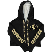 Load image into Gallery viewer, Colorado Boulder Varsity Furry Hoodie
