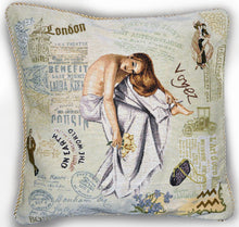 Load image into Gallery viewer, Tache Parisian Model European Postcard Vintage Tapestry Throw Pillow Cover (1362CC)