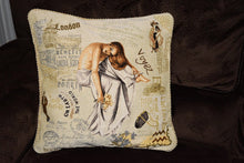 Load image into Gallery viewer, Tache Parisian Model European Postcard Vintage Tapestry Throw Pillow Cover (1362CC)
