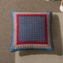 Load image into Gallery viewer, Tache Vineyard Cottage Floral Quilted Pillow Cover Patchwork 2 Pieces Cushion Covers (JHW-827-18X18-2PC)