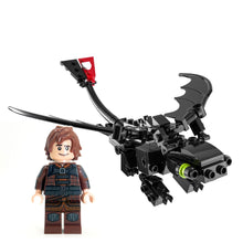Load image into Gallery viewer, Night Dragon - Custom MOC made using LEGO parts