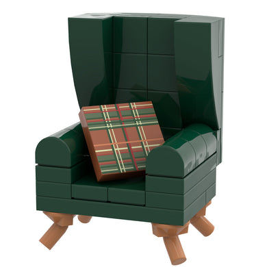 LEGO Home Green Kelly Chair w/ Pillow - B3 Customs