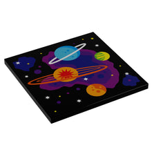 Load image into Gallery viewer, 80's and 90's Arcade Carpet 6x6 Tiles (Planets) made with LEGO parts - Pack of 10