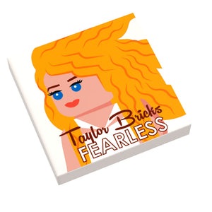 Taylor Bricks Fearless Music Album Cover (2x2 Tile) made using LEGO parts - B3 Customs