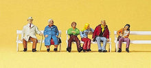 Load image into Gallery viewer, Preiser 10027 HO Scale Passengers -- Seated On Benches