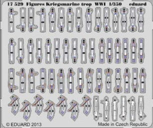 Eduard 17529 1/350 Ship- WWI Kriegsmarine Trop (Painted Self Adhesive)