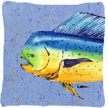 Load image into Gallery viewer, Dolphin Mahi Mahi Decorative   Canvas Fabric Pillow