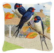 Load image into Gallery viewer, Swallows by Sarah Adams Canvas Decorative Pillow ASAD0694PW1414
