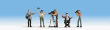 Load image into Gallery viewer, Noch 15573 HO Scale Camera Crew -- With Accessories pkg(5)