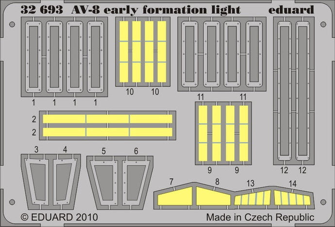 Eduard 32693 1/32 Aircraft- AV8 Early Formation Lights for TSM (Painted)