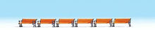 Load image into Gallery viewer, Noch 14849 HO Scale Wood &amp; Wrought Iron Benches -- pkg(6)