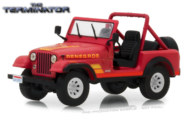 Greenlight 86533 1/43 Scale Sarah Connor'S 1983 Jeep Cj-7 Renegade