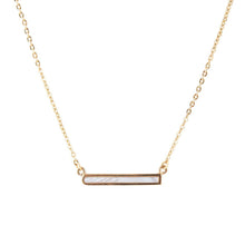 Load image into Gallery viewer, Dainty Botswana Agate Bar Necklace
