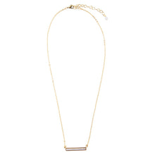 Load image into Gallery viewer, Dainty Botswana Agate Bar Necklace