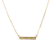 Load image into Gallery viewer, Dainty Green Aventurine Bar Necklace