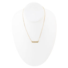 Load image into Gallery viewer, Dainty Green Aventurine Bar Necklace