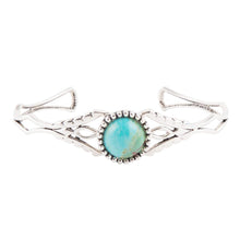 Load image into Gallery viewer, Dainty Turquoise Cuff Bracelet