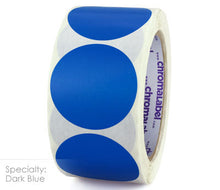 Load image into Gallery viewer, 2&quot; Permanent Color-Code Round Dot Inventory Labels: 500/Roll