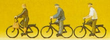 Load image into Gallery viewer, Preiser 75013 TT Scale Recreation &amp; Sports; 1:120 Bike Riders on Bicycles