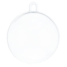 Load image into Gallery viewer, 2.36-Inch Clear Plastic Fillable Christmas Ball Ornaments for DIY Crafts: Set of 3