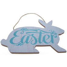 Load image into Gallery viewer, Easter Bunny Wooden Wall Sign 9.3 Inches