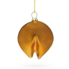Load image into Gallery viewer, Fortune Cookie Glass Christmas Ornament