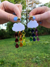 Load image into Gallery viewer, Translucent Pride Rainbow Earrings