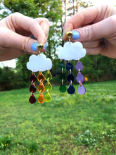 Load image into Gallery viewer, Translucent Pride Rainbow Earrings