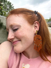 Load image into Gallery viewer, Orange Glitter Statement