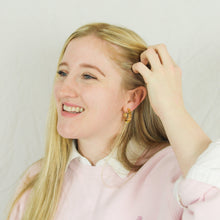 Load image into Gallery viewer, Titanium Daisy Hoops