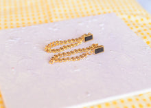 Load image into Gallery viewer, Titanium Dangle Chain Earrings