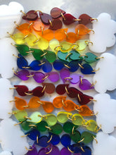 Load image into Gallery viewer, Translucent Pride Rainbow Earrings