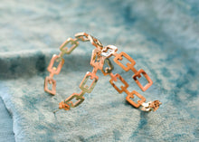 Load image into Gallery viewer, Titanium Chain Hoops
