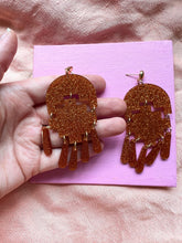 Load image into Gallery viewer, Orange Glitter Statement