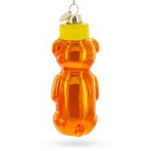 Load image into Gallery viewer, Honey Bear Bottle Glass Christmas Ornament