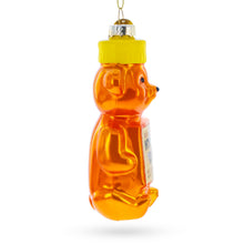 Load image into Gallery viewer, Honey Bear Bottle Glass Christmas Ornament