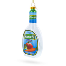 Load image into Gallery viewer, Ranch Dressing Bottle Glass Christmas Ornament