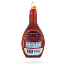 Load image into Gallery viewer, Maple Syrup Bottle Glass Christmas Ornament