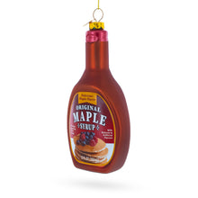 Load image into Gallery viewer, Maple Syrup Bottle Glass Christmas Ornament