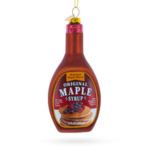 Load image into Gallery viewer, Maple Syrup Bottle Glass Christmas Ornament