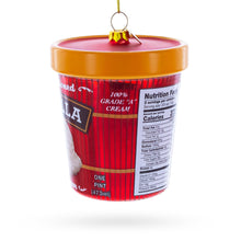 Load image into Gallery viewer, Vanilla Ice Cream Pint Glass Christmas Ornament